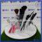 Rotating Transparent Acrylic Makeup Brush Holder