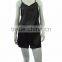 Ladies Blush Sleeveless Satin Sleepwear Sexy Romper
