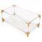 Best Selling Water Table Sofa Side Table Metal Frame Coffee Table