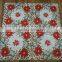 4PCS Holiday Christmas Embroidered ivory Placemats 12x18" ivory Gold, Set of 4 Pieces