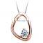 Delicate Zircon 925 Silver Pendant Necklace Jewelry