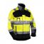 Hi-vis Yellow Waterproof rain jackets for worker