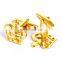 High Quality Gold Crown Cufflinks for Mens