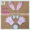 Tie Tail Paws Set Kids Party Rabbit Bunny Ear Headbands HPC-0795
