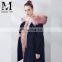 Fashion Women Coat Cheap Real Fox Fur Lining Raccoon Fur Hooded Parka
