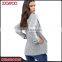 Custom Outdoor Casual Notch Lapel Open Front 70% Cotton Coats Textured Lady Woman Winter Coat