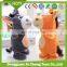 kids electric plush toy donkey cow horse voice recorder plush toy