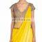 Sunshine Yellow Draped Lengha