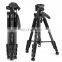 MACTREM PT55 Aluminum Alloy + ABS Camera Tripod with 3 Way 360 Degree Panhead for Canon for Nikon