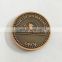 Metal embossed old coin with customized company logo