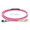 MPO Female to male 12 Fibers OM4 Multimode Trunk Cable/patch cord