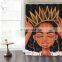 Hot Sale African queen princess american patterns waterproof bathroom shower curtains sets with rugs