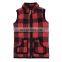 New Fashion Toddler Kids Baby Boys Girls Vest Winter Warm Plaid Waistcoat Thick Soft Coat Outwear Clothes Autumn Winter 12M-5T