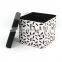 RTS modern home furniture printing PVC Leather Foldable storage ottoman cubes