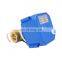 dn15 dn20 dn25 CWX-25S 2.5NM 5V 6V 9V 12V 24V brass ss304 upvc motorized ball valve