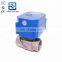 Nickel plated brass MINI electric motor ball valve/ motorized ball valve 1"