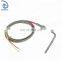 L type MI thermocouple with metal braided wire