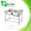 Wholesale Kitchen Stainless Steel Sink Work Table for Restaurant Hotel Family