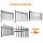 Factory supply bent top metal steel fence panel