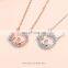 Women Jewellery 925 Sterling Silver Swan Pendant Necklace