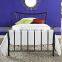 Hotel Metal Bed Frame Without Mattress / Steel Single Military Metal Bed Frame