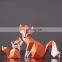 Modern minimalist fox animal decoration light luxury resin decoration