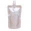 Custom Logo Beverage Bag Mylar Compostable Cosmetics Juice Stand Up Liquid Aluminium Spout Pouch