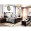 luxury design classic blue leather cama king bed lit bedroom set