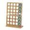 Bamboo Coffee Pod Holder Coffee 35  K-cups Pods Organizer Coffee Display Rack