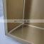 High quality Built-in Bathroom stainless steel mirror gold black white shower wall niche recessed metal shower shelves