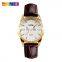 SKMEI 9073 Men's Fashion & Casual High Quality Classic Simple Style Leather Band Calendar Analog Chronograph Waterproof watches