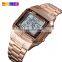 SKMEI 1381 water proof military army casual sport wrist watches men square mens digital watch stainless steel