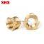 SNS BB Series pneumatic hexagon male to female threaded reducing straight connector quick coupler brass bushing pipe fitting