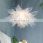 Decorative LED Yarn Flower Pendant Light for Cafe Bar and Dining Room LED Floral Chandelier Creative Hotel Ceiling Lamp