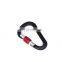 100mm/5.43inch Wholesale CE Certified Climbing Aluminum Carabiner Hook with screw gate