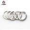 Custom Shape Stainless Steel Plain Flat Key Split Ring Brass Chain For Bag