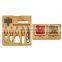 Hot Product Bamboo Kitchen Wood Cheese Cutting Board Large Cheese Platter Board Wood Fruit Dessert Board with Cutlery Set