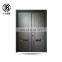 Aluminum steel doors material with bulletproof casting cheap aluminum door, double swing security bulletproof door