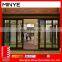 Aluminum Bifold Tempered Glass Sliding Bifold Folding Door With 5 years warranty