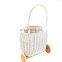 Hot sale Blue RattanWicker Luggy Toy Storage White Stroller High Quality Wicker Basket for Home Organizing Wholesale Supplier