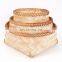 Hot Woven Small Bamboo Storage Basket Fruit Basket in Kitchen Wholesale Handwoven Made in Vietnam