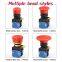 ip65 22mm red mushroom head 20A 1no1nc emergency push button self locking