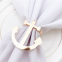 Eco-friendly Metal Gold Ship Anchor Napkin Rings Serviette Holder for Wedding Party Restaurant Home Table Decoration