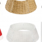 Xmas basket, tree collar glass and decors