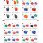 plastic  grocery basket for hypermarket supermarket shopping basket with telescopic handle with wheels plastic crate