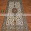antique pattern textured turkish black cotton carpet for home use