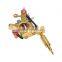 GS100 Fashion Mini Tattoo Machine Pendant Toy with Chain Golden/Silver Zinc Alloy