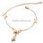 Korean Jewelry Butterfly Gold Anklet Design