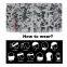 black polyester print neck tube