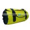 yellow waterproof folding travel duffel bag